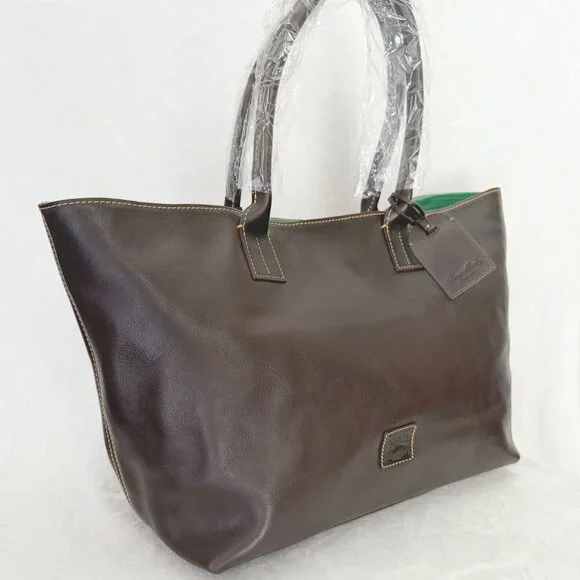 Nwt Dooney & Bourke Florentine Leather Medium Russel Tote Bag - Picture 3 of 13